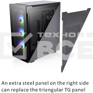 Компьютерный корпус Thermaltake Divider 500 TG ARGB CA-1T4-00M1WN-01 Black/Win/SPCC/Tempered Glass*4/120mm ARGB Fan*3/120mm Standard Fan*1 (527880)