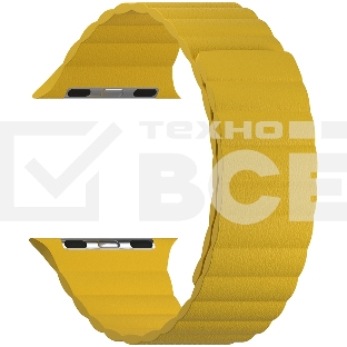 Кожаный ремешок для Apple Watch 38/40 mm LYAMBDA POLLUX DSP-24-40-YL Yellow