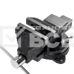 Тиски слесарные Kranz 100 мм, поворотные, с наковальней, фото4