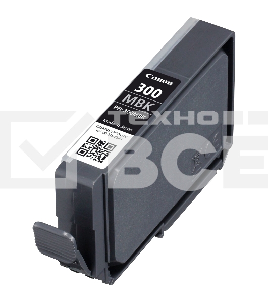Картридж струйный Canon PFI-300 MBK EUR/OCN черный (1750 стр.) для Canon imagePROGRAF PRO-300