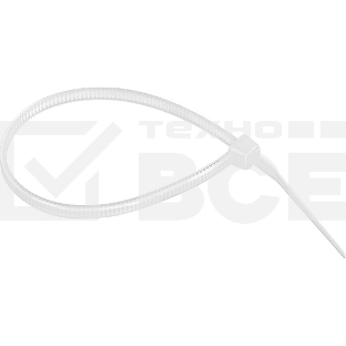 Хомуты Сибртех, 200x3,6 мм,пластмассовые,белые,100 шт.