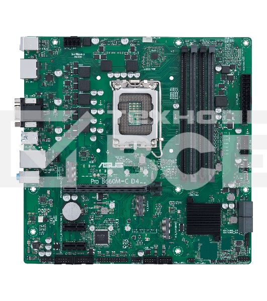 Материнская плата ASUS Pro B660M-C D4-CSM, LGA 1700, Intel B660, 4xDDR4, 1xHDMI, 1xVGA, 2xDP, 1x1Gb LAN, 2xUSB-A, 3x3.5 мм, 7.1, Micro-ATX