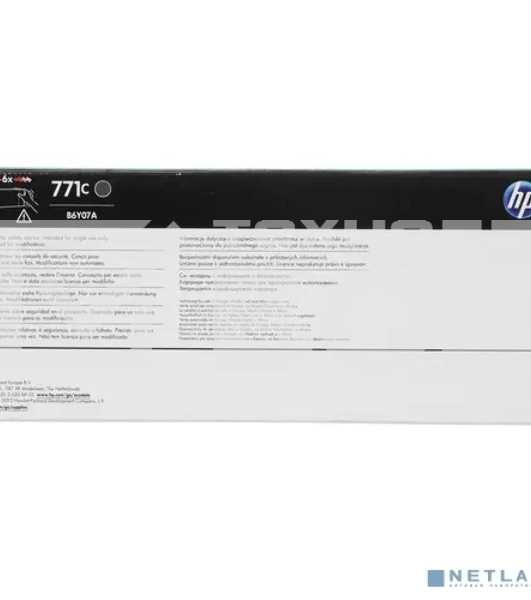 Картридж струйный HP №771C B6Y07A черный матовый для HP DJ Z6200 (775мл)