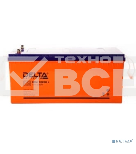 Батарея Delta DTM 12200 L (200 А\ч, 12В) свинцово- кислотный аккумулятор