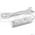 Удлинитель электрический ЭРА UX(6)-3-5m без заземления 3 розетки 5м ПВС 2x0,75мм2 6А, фото 1