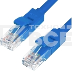 Патч-корд Greenconnect GCR-LNC01-C-1.0m перекрестный ethernet 1.0m UTP кат.5е, синий, RJ45, литой, фото3