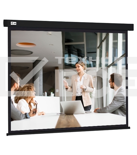 Экран Cactus 168x299см Wallscreen CS-PSW-168X299-BK 16:9 настенно-потолочный рулонный черный
