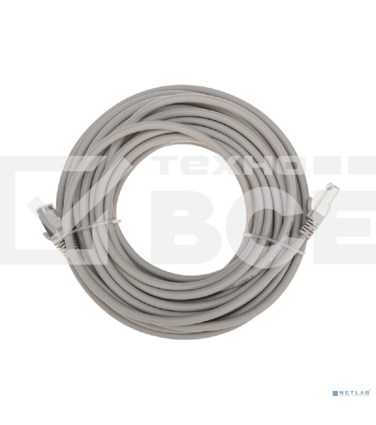 Патч-корд S/FTP REXANT категория 6A (10G), RJ45-RJ45, неэкранированный, 28AWG, LSZH, серый, 10 м