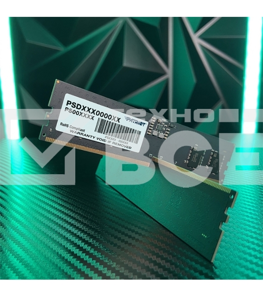 Оперативная память Patriot Signature, DDR5, 32GB (1x32 GB), 4800 MHz, CL40