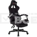 Кресло игровое Zombie Shadow черный Neo Black с подголов. крестов. пластик подст.для ног пластик черный, фото27
