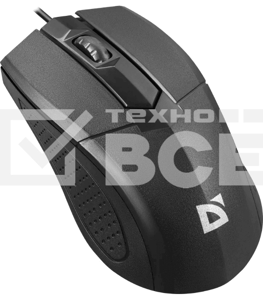 Мышь проводная Defender Optimum MB-270 черный, 1000 dpi, USB, кнопки - 3