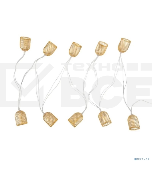 Каскад Lamper Ночная Лампада LED 6 м с выносной солнечной панелью 1 м и аккумулятором, IP65, 2 режима работы: мигание и постоянное теплое белое свечен