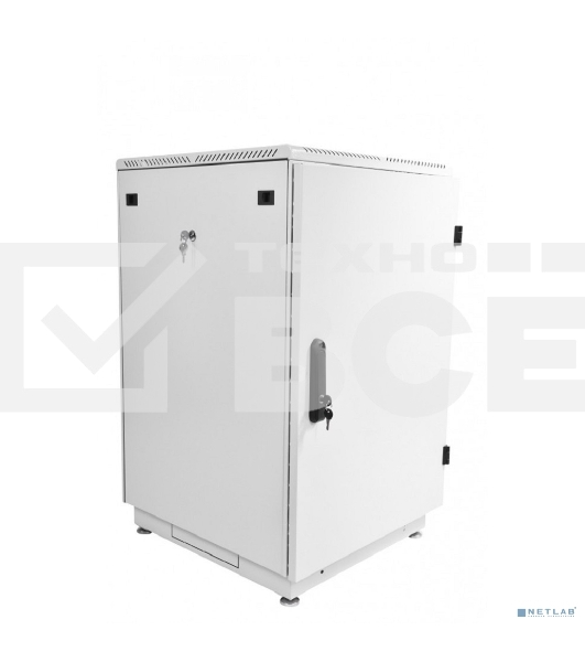 Шкаф коммутационный ЦМО (ШТК-М-24.6.6-3ААА) напольный 24U 600x600 мм пер. дв. металл 2 бок. пан. металл 700 кг серый 455 мм 55 кг 1245 мм