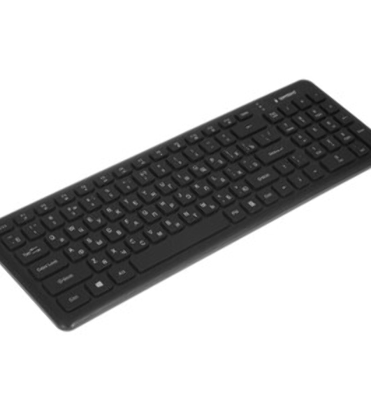 Комплект клавиатура+мышь Gembird KBS-9200 беспроводной, USB, 1000 DPI, чёрный