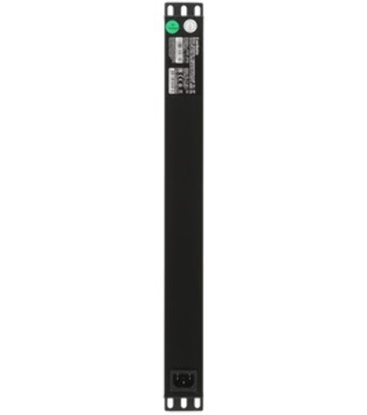 Блок розеток горизонтальный ExeGate ServerPro PDU-19H702 Al-7S-C14-SW-O, 19', 1U, Алюминий, 7 Schuko, С14, защита от перегрузки, черный