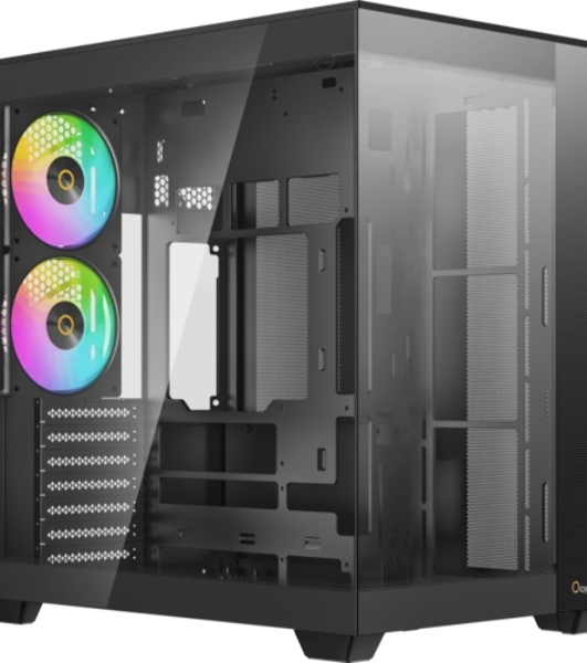 Корпус Ocypus Delta C74 ARGB Black, Midi-Tower, чёрный, 2 x 120 мм