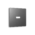 Лицевая панель ALFA (Антрацит серый) для HDMI розетки QUANT AP6640, фото 1