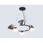 Светильник Ambrella light LH15003/6 BK/FR/SM черный/белый матовый/дымчатый G9*6 max 40W D630*1150, фото8