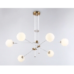 Светитльник Ambrella Light TR2521/6 WH/BS белый/латунь G9/6 max 10W D970*750, фото4