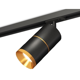 Светильник Ambrella light XT7402030 SBK/PYG черный песок/золото желтое полированное MR16 GU5.3