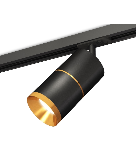 Светильник Ambrella light XT7402030 SBK/PYG черный песок/золото желтое полированное MR16 GU5.3