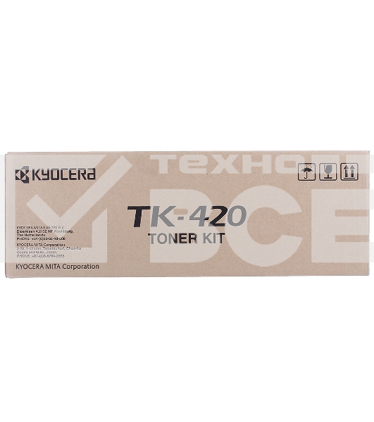 Картридж лазерный Kyocera-Mita TK-420 черный для KM-2550 15 000 стр.