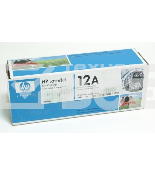 Картридж лазерный HP Q2612A черный для LaserJet 1010/1018/1020/1012/1015/3015/3020/3030 (2000стр.)