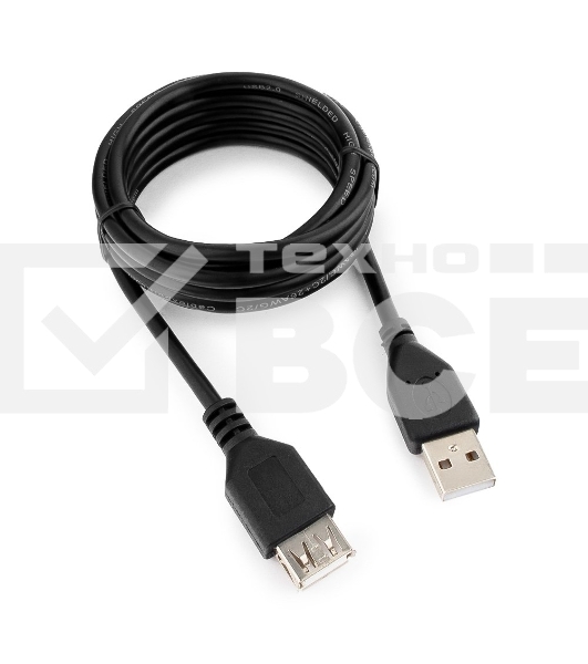 Кабель Gembird PRO CCP-USB2-AMAF-6 USB 2.0 кабель удлинительный 1.8м AM/AF  позол. контакты, пакет 