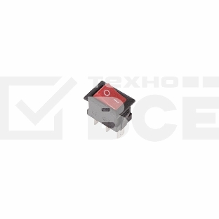 Выключатель клавишный 250V 3А (3с) ON-ON красный Micro Rexant