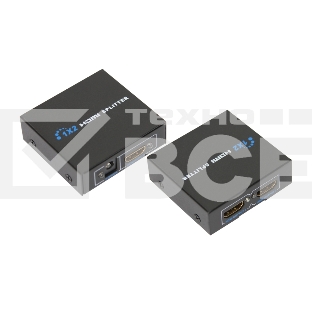 Делитель гнездо HDMI на 2 гнезда HDMI, металл  Rexant