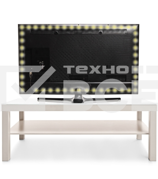 Лента LED с USB коннектором 5 В, 8 мм, IP65, SMD 2835, 60 LED/m, цвет свечения теплый белый (3000 K)
