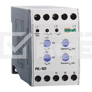 Реле контроля фаз 380В тип01 серии РК-101 DEKRAFT 23300DEK