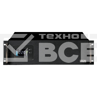 Источник бесперебойного питания Powercom King Pro RM KIN-3000AP LCD 1800Вт 3000ВА черный