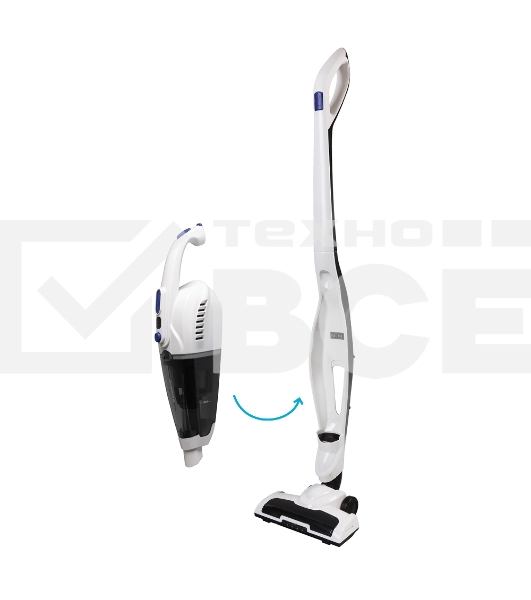 Пылесос вертикальный циклонного типа аккумуляторный Endever SkyClean VC-300, бело-черный, 4 шт,уп