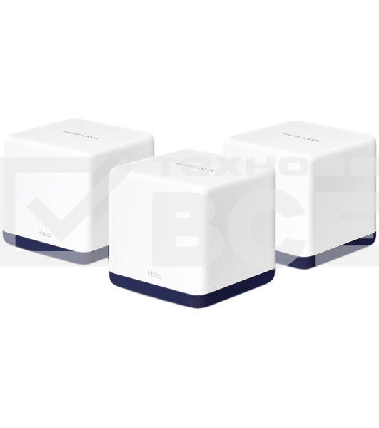 Система Mercusys MESH AC1900 Whole Home Mesh Wi-Fi System, 3× Internal Antennas, 3×GB ports (WAN/LAN) (3-pack)