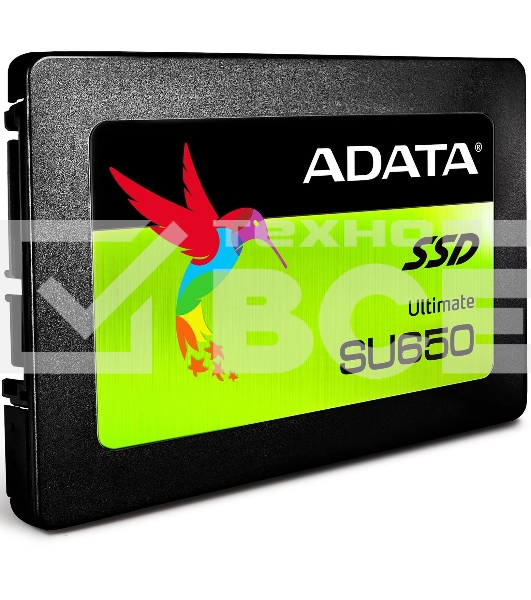 Накопитель SSD ADATA SU650, 512Gb, SATA III, 2.5