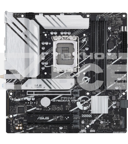 Материнская плата ASUS PRIME B760M-A WIFI D4, LGA 1700, Intel B760, 4xDDR4, 4xSATA, 2xM.2, 1xPCIe 4.0 x16, 1xPCIe 4.0 x4, 1xPCIe 4.0 x1, 2xHDMI, 1xDP, 1x 2.5Gb LAN, 2xUSB-A 3.2 Gen 2, 4xUSB-A 2.0, 3x3.5 мм, 7.1, mATX