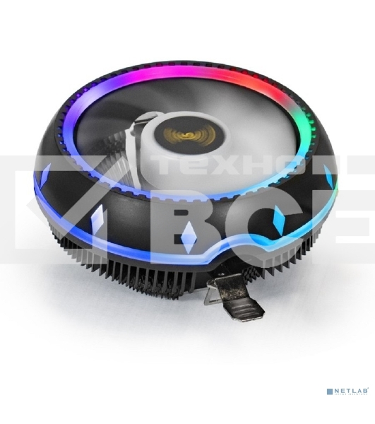 Кулер для процессора ExeGate Dark Magic EE126M-PWM.RGB черный, 120 мм, алюминий, 2000 об/мин, 24 дБ, 4 pin, 100 Вт, 65 мм
