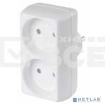 Сетевой разветвитель Buro BU-PS2-W (2 розетки) белый (пакет ПЭ), фото3