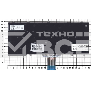Клавиатура для ноутбука Dell E5250 E7250 черная без подсветки