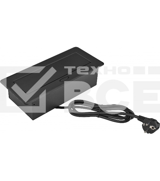 Розетка Cactus CS-SOCKET-EU3-BK для столешницы (уп.:1шт)