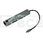 Док-станция Type-C Gembird UHB-D3, 8в1: USB2.0, USB3.1, Type-C PD87W, Type-C, HDMI, SD/TF, RJ45, кабель 20см, алюминий, фото2