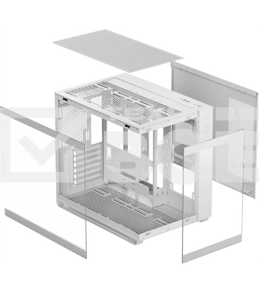 Корпус  Ocypus Iota C70 WH ARGB ATX / win / white / 6 ARGB fans / no PSU / Tempered Glass