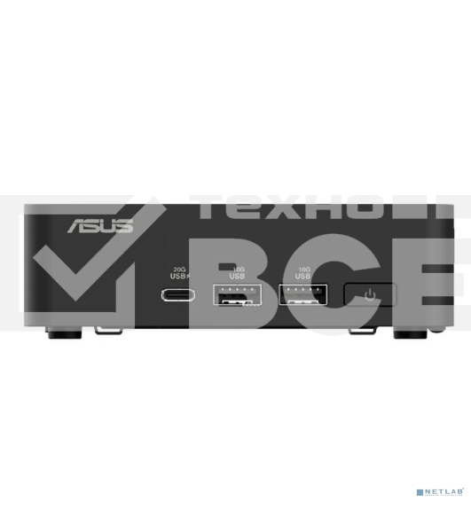 Платформа системного блока Nettop ASUS NUC Model: NUC15CRK, Intel Core 3 Processor 100U, 2xDDR5-5600 SO-DIMM supp, Intel Graphics, Wi-Fi 7, BT v5.4, 3xUSB 3.2 Gen2, 1xUSB 2.0, 1xUSB 3.2 Gen2 Type-C + 2xT-bolt (incl. DP 2.1 and USB4), 2xHDMI 2.1, 1xRJ45 LAN, 1xDC-in, Supp: 128Gb~8TB M.2 2280 NVMePCIe5.0x4 SSD or 128Gb~8TB M.2 2280 NVMePCIe4.0x4 SSD + 128Gb~2TB M.2 2242 NVMePCIe4.0x4 SSD, 19VDC, 6.32A, 120W Adapter, W/O OS, ASUS LOGO, черный