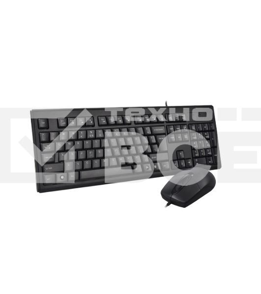 Комплект клавиатура+мышь A4Tech KRS-8372 проводной, USB, 1200 DPI, чёрный