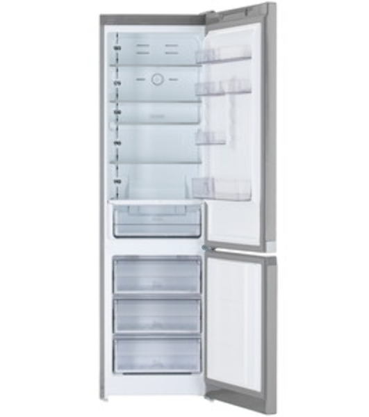 Холодильник Hotpoint HT 7201I MX O3 нержавеющая сталь двухкамерный 239/83 л морозилка снизу, No Frost