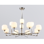 Люстра Ambrella light LH53005/12 SN/FR сатин никель/белый матовый G9*12 max 40W D910*680, фото7