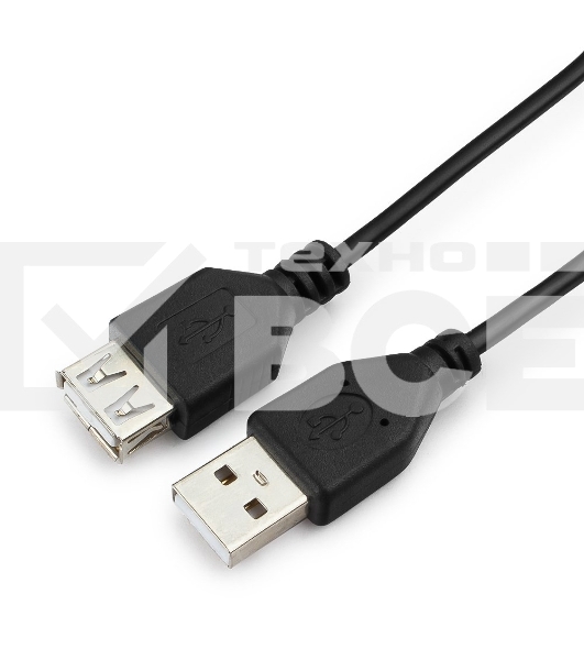 Кабель Гарнизон Кабель удлинитель USB 2.0, AM/AF, 1м, пакет (GCC-USB2-AMAF-1M)