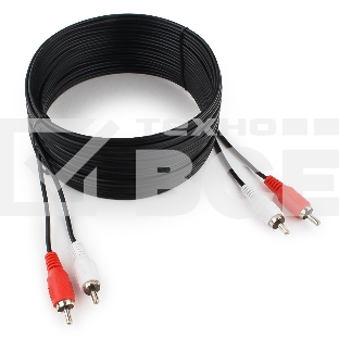 Кабель аудио Cablexpert CCA-2R2R-7.5M, 2xRCA - 2xRCA, 7,5м