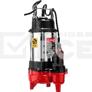 Насос ЗУБР НПФ-450 фекальный погружной 450Вт пропускная способность 250 л/мин напор 12м чугунн